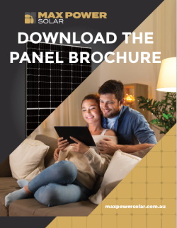 Max power Solar Panel Brochure