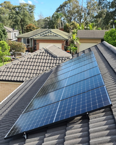 Max Powewr panels installed on a roof