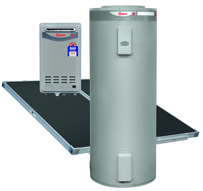 Rheem Ground Mounted Solar Hot Water Heater With Gas Booster