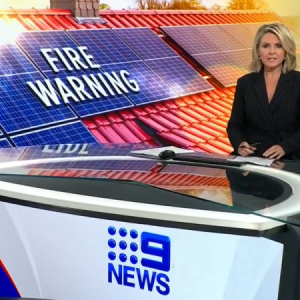 Channel Nine TV News report on the risk associated with cheap solar.